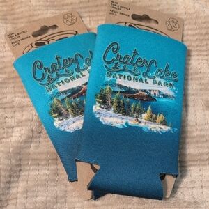 Crater Lake National Park Blue Can Coolers